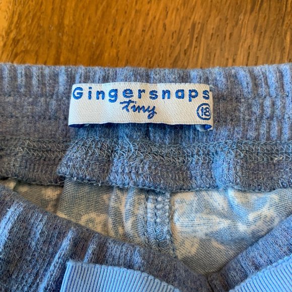 GINGERSNAPS Girls Floral Shorts 18 months Blue Toile Cotton Toddler Girl - Picture 5 of 5